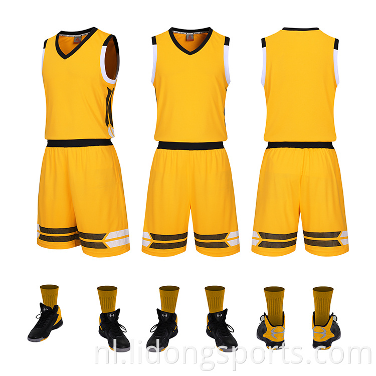 Groothandel aangepaste basketbaluniformen Team Sportswear Custom Jersey Basketball Tanktop Men
